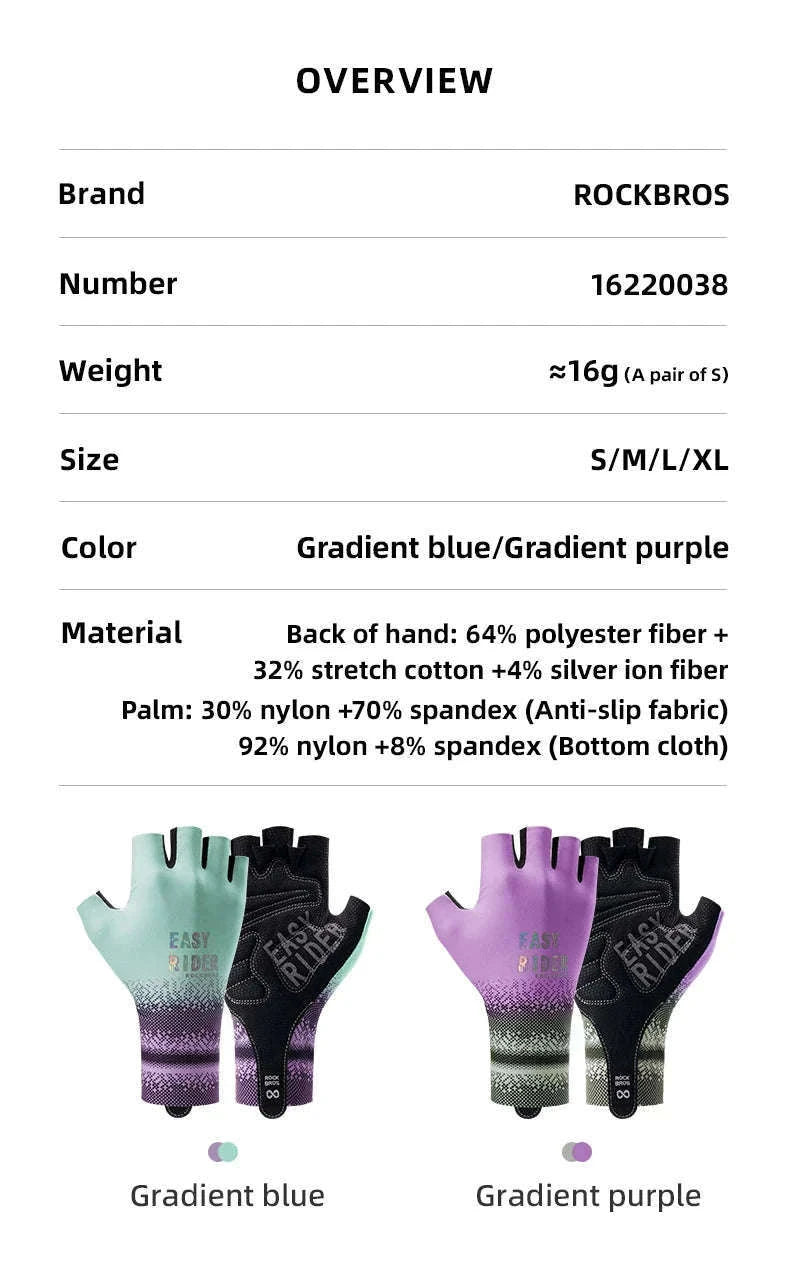 Half Finger Cycling Gloves for Women Shock Absorbing Breathable-S370-GN / XL