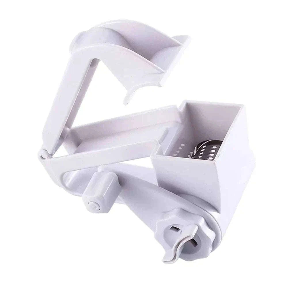 Hand-Cranked Cheese Grater for Fast, Even Shredding-white