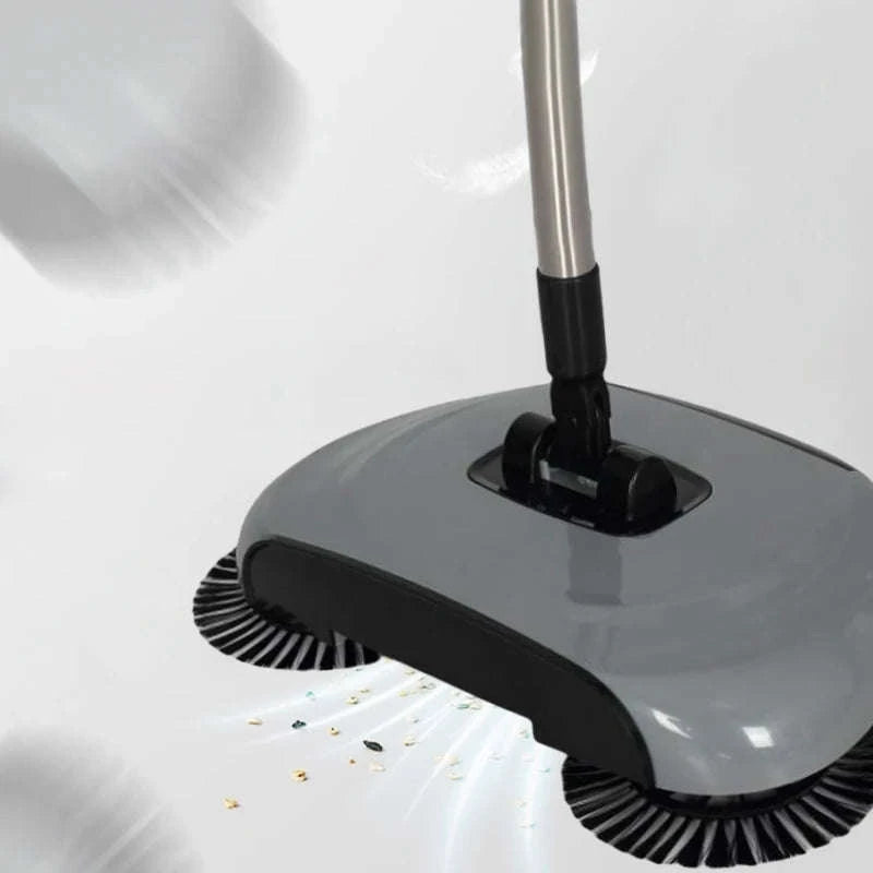 Hand Push Sweeper Mop with Built-In Dustpan for Quick Floor Cleaning-By-Stssbb / United States