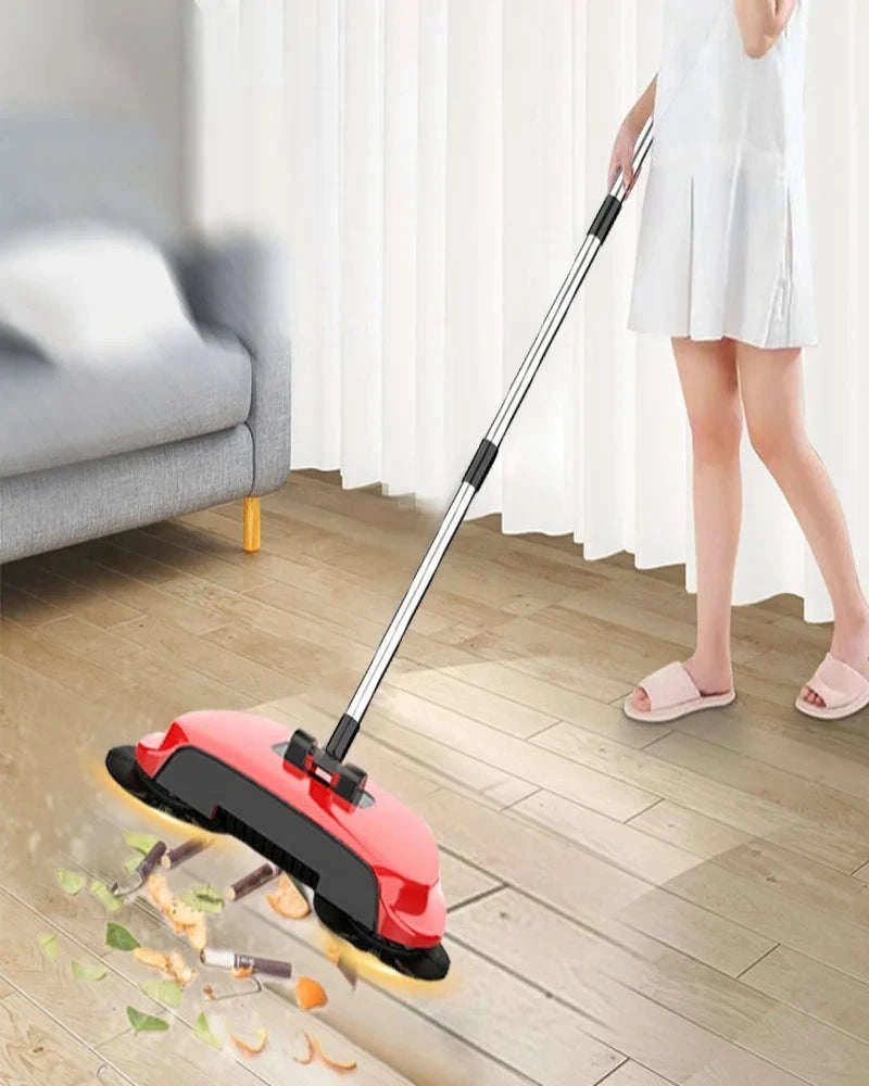 Hand Push Sweeper Mop with Built-In Dustpan for Quick Floor Cleaning-By-Stssbb / United States