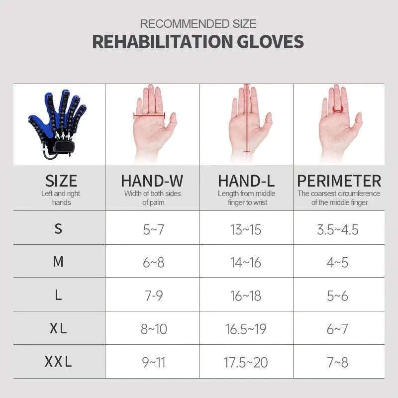 Hand Rehabilitation Glove for Finger Mobility Training-9 right / M
