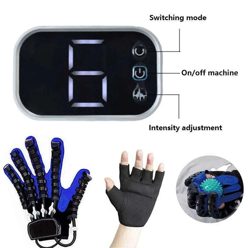 Hand Rehabilitation Glove for Finger Mobility Training-9 right / M