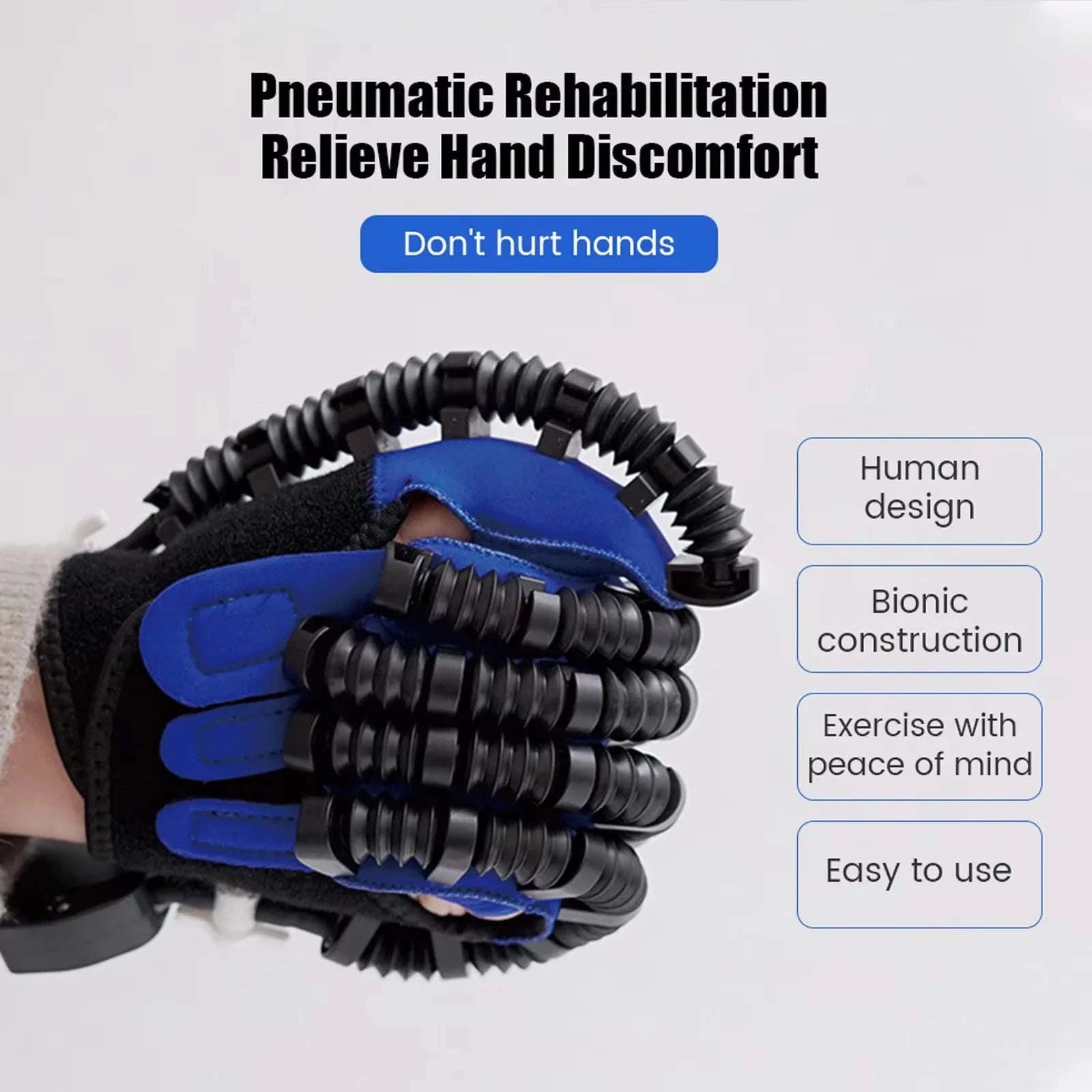 Hand Rehabilitation Robot Glove for Finger Mobility Training-9 right / M