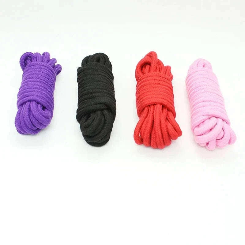 Handcuffs & Bondage Rope Shibari Restraint Kit-Purple 5M