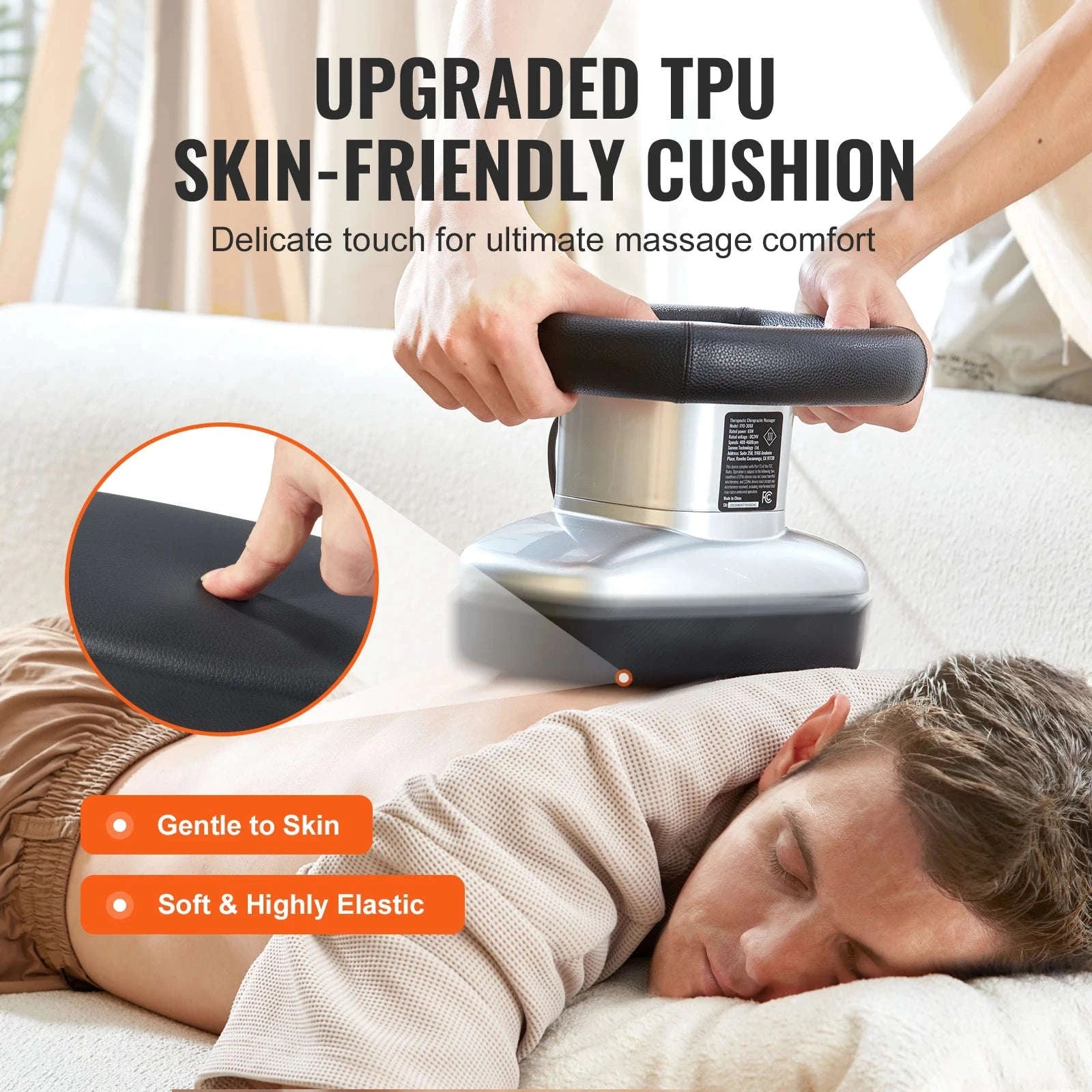 Handheld Body Massager with Variable Speed and Heat Therapy-110V / United States