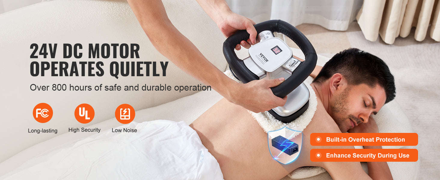 Handheld Body Massager with Variable Speed and Heat Therapy-110V / United States