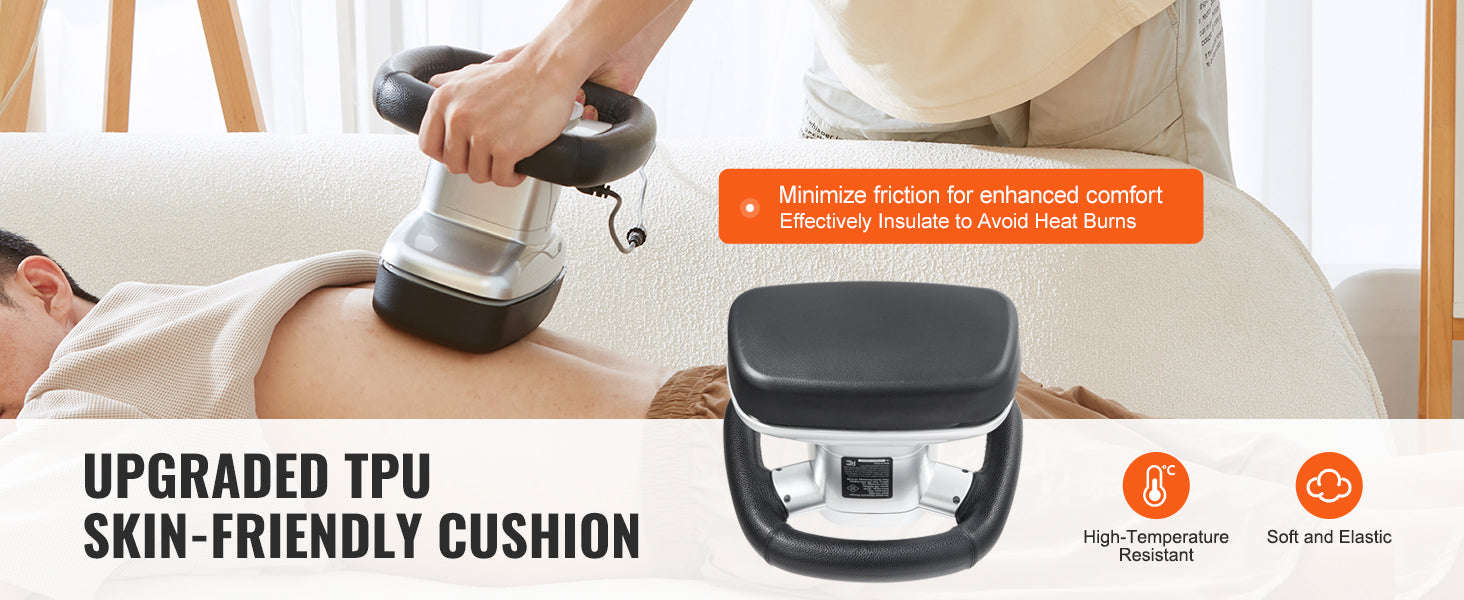 Handheld Body Massager with Variable Speed and Heat Therapy-110V / United States