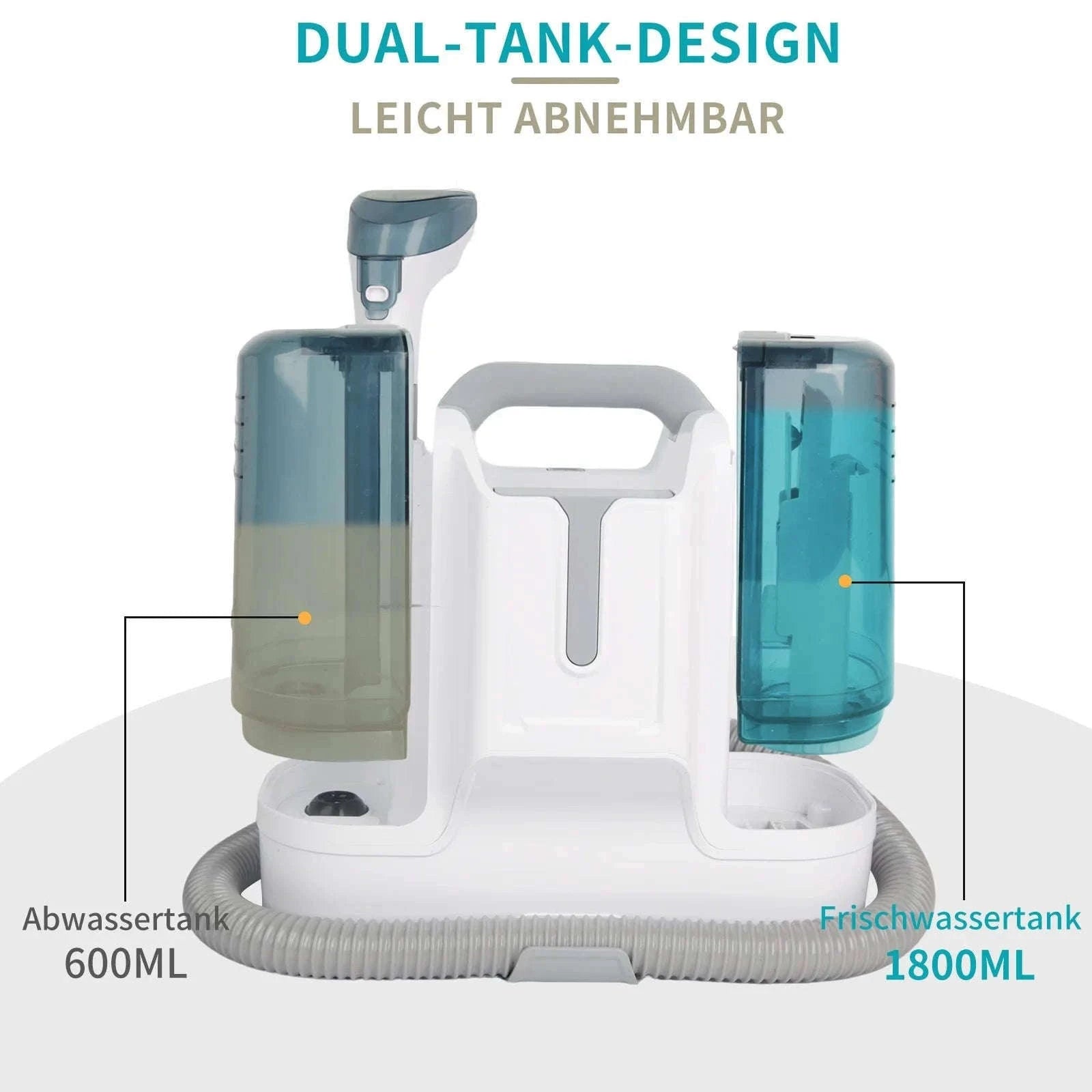 Handheld Carpet Cleaner 10kPa 450W Spot Cleaning Machine-WHITE / france / 220 V|EU