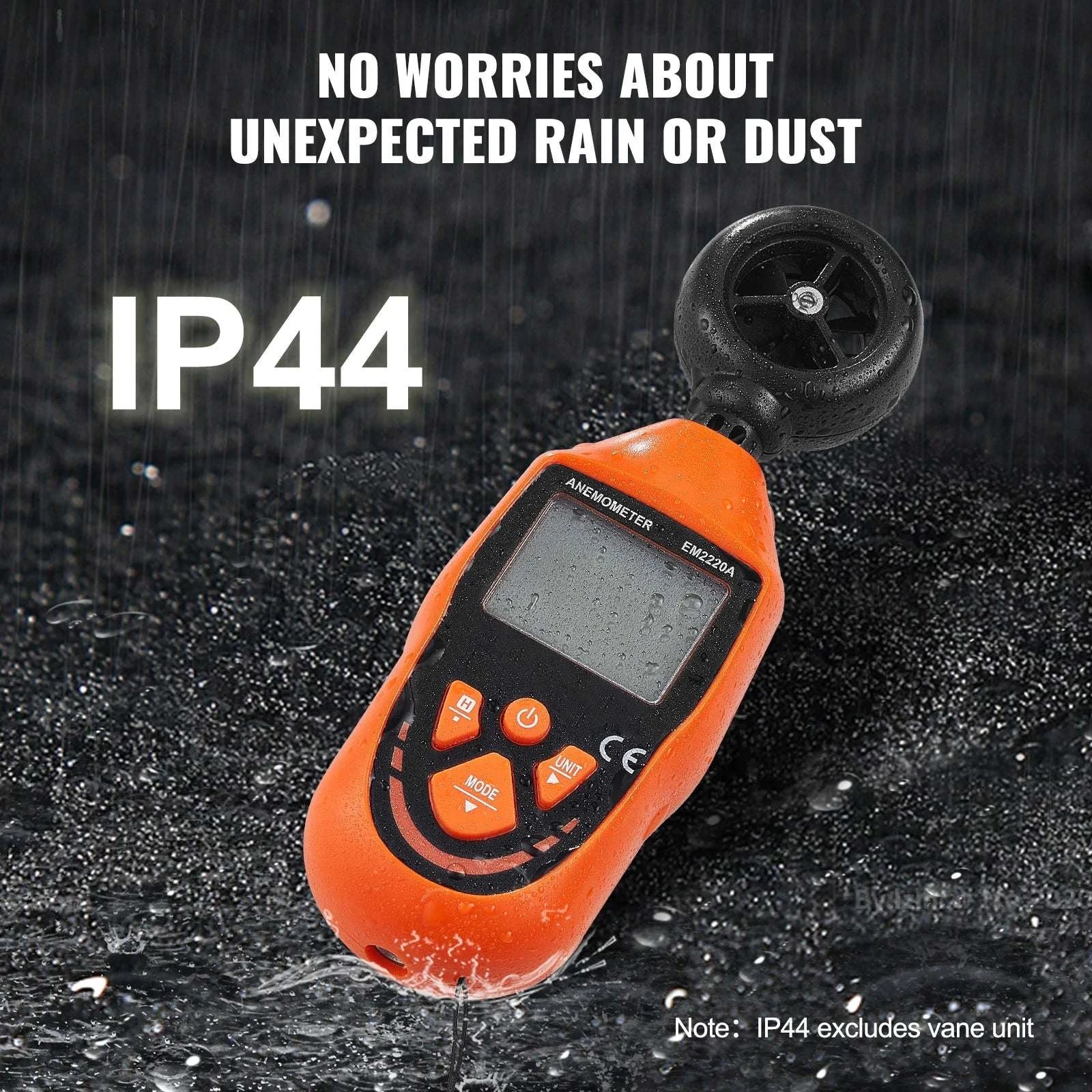 Handheld Digital Anemometer Wind Speed Meter with LED Backlight-Without Bluetooth / United States