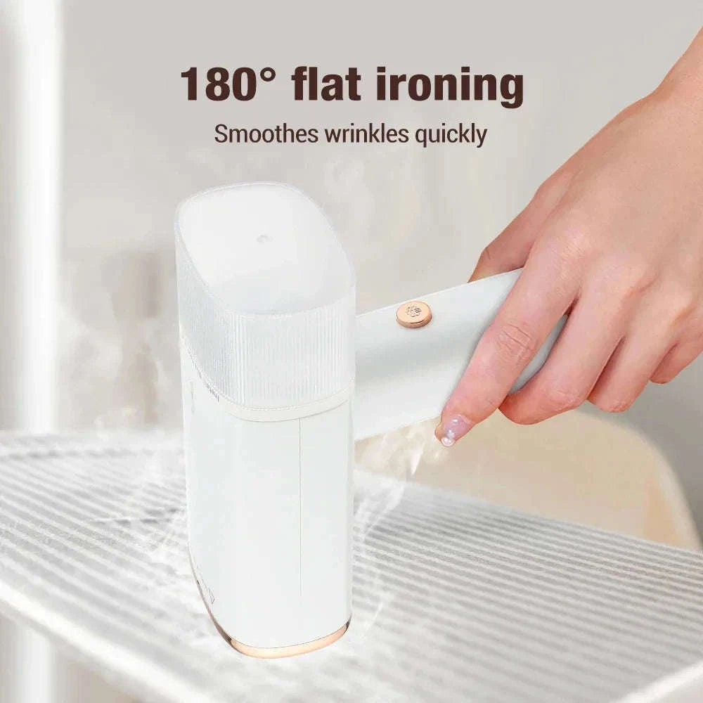Handheld Fabric Steamer 130ml 1000W Portable Steamer-WHITE / EU