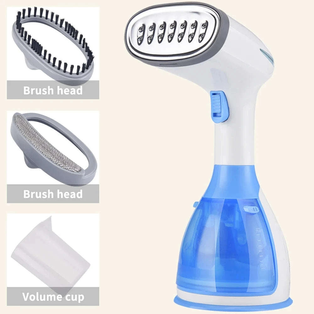 Handheld Garment Steamer 1500W Fabric Steamer for Clothes-blue / EU