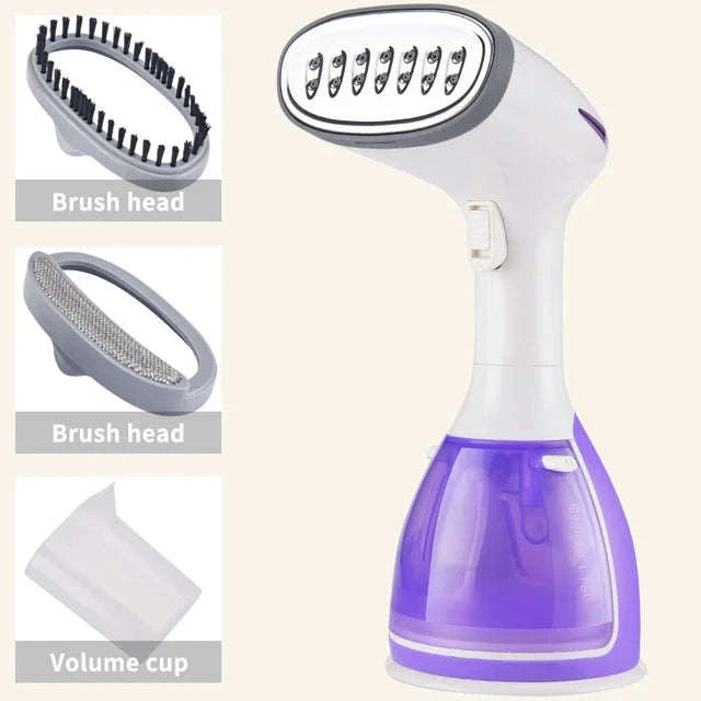 Handheld Garment Steamer 1500W Fabric Steamer for Clothes-blue / EU