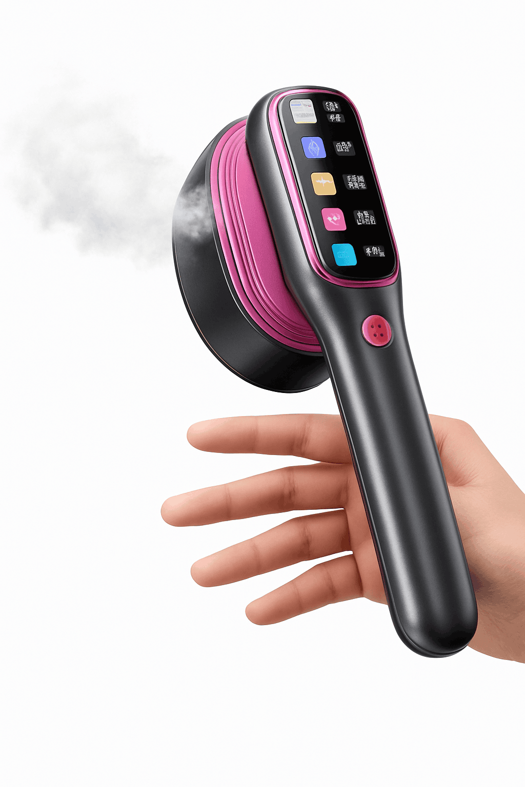 Handheld Garment Steamer with 5 Temperature Settings, 1200W-Purple Board / EU