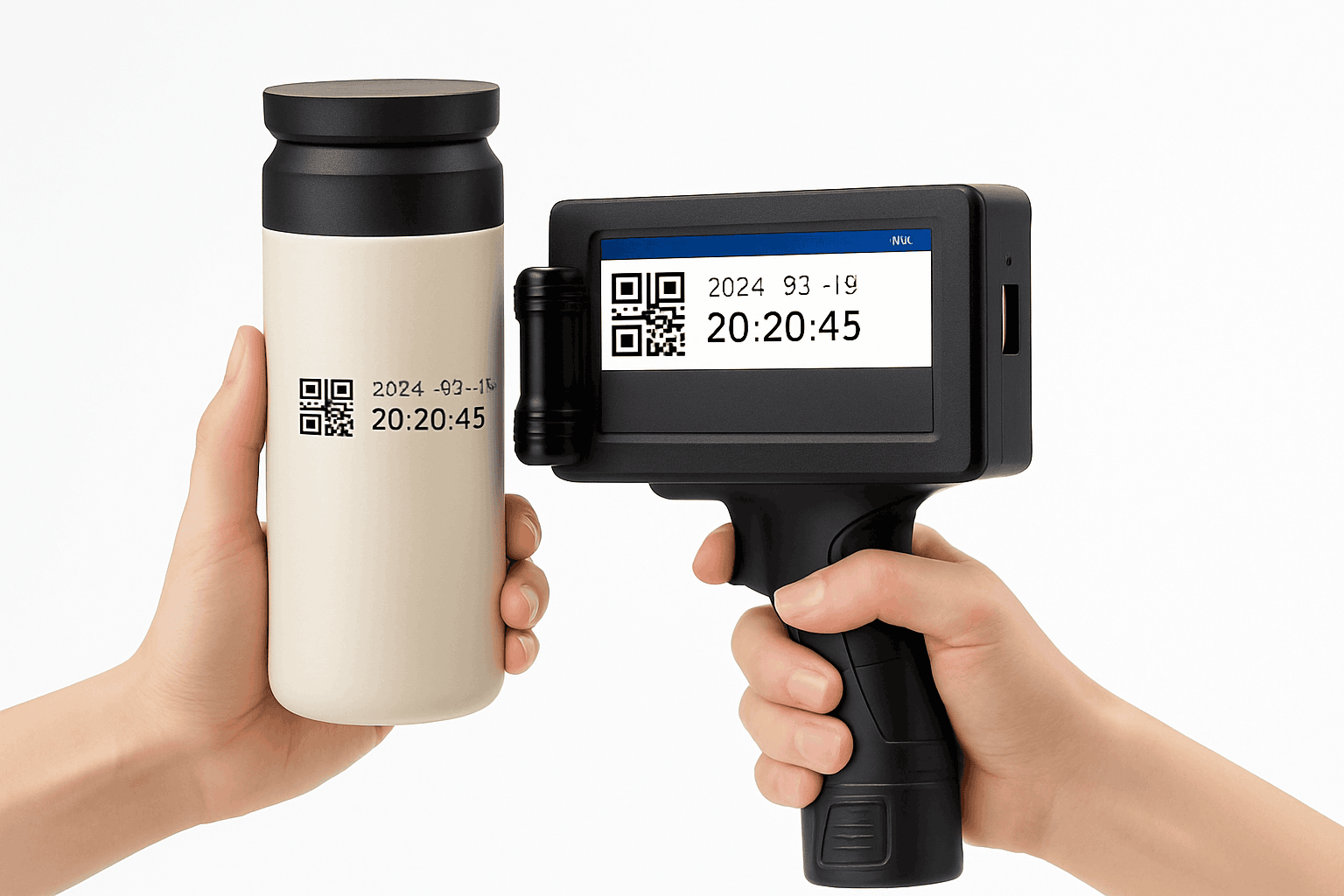 Handheld Inkjet Printer for QR Codes, Barcodes, Dates & Logos-with 1 ink / AU Plug
