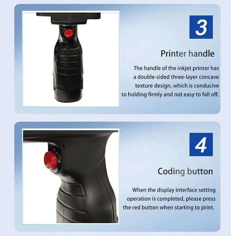 Handheld Inkjet Printer for QR Codes, Barcodes, Dates & Logos-with 1 ink / AU Plug