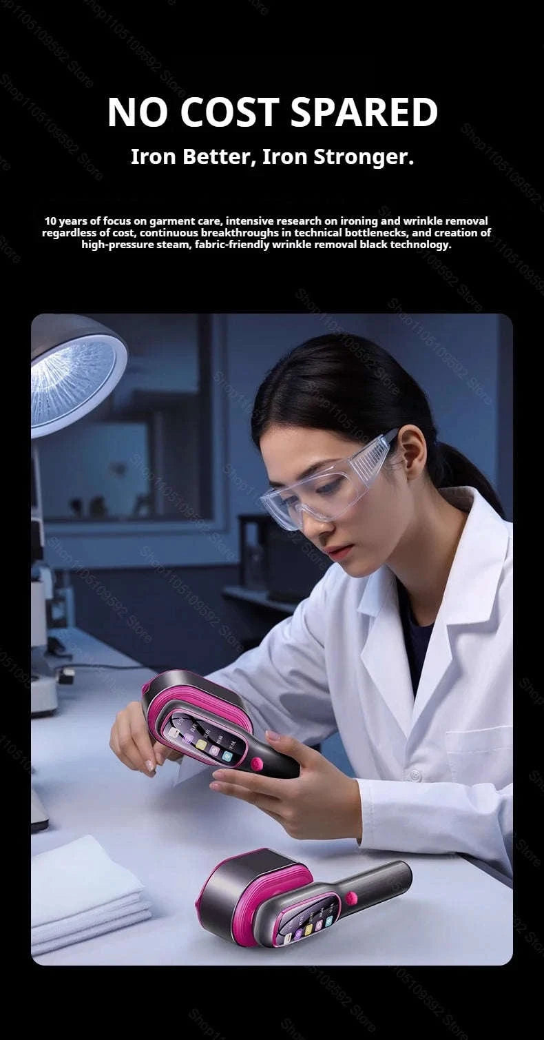 Handheld Steam Iron Garment Steamer – Portable Mini Clothing Steamer-Purple Board / EU