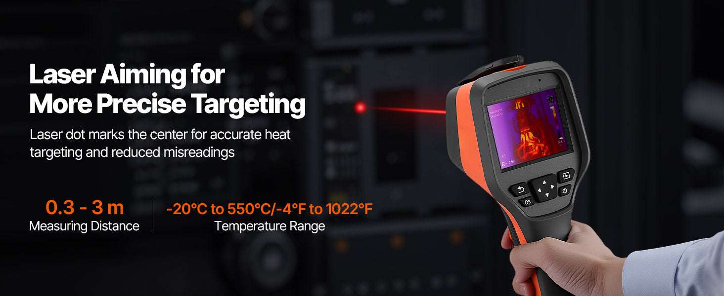 Handheld Thermal Camera 256x192 IR 2MP Visual 25Hz Imager-3.5inch / United States