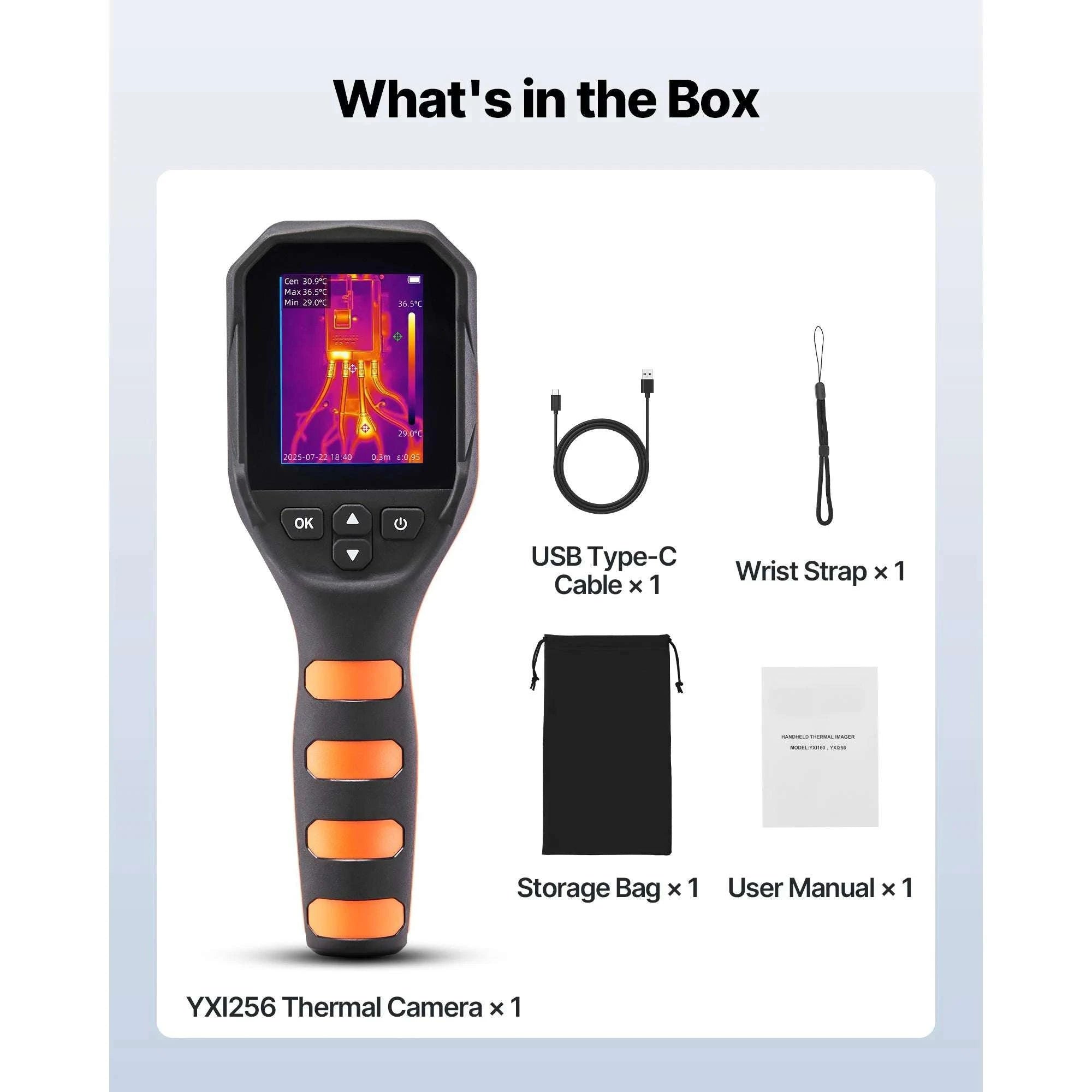Handheld Thermal Camera 320x240 Enhanced Imaging with 25Hz Refresh-256x192pixels / United States