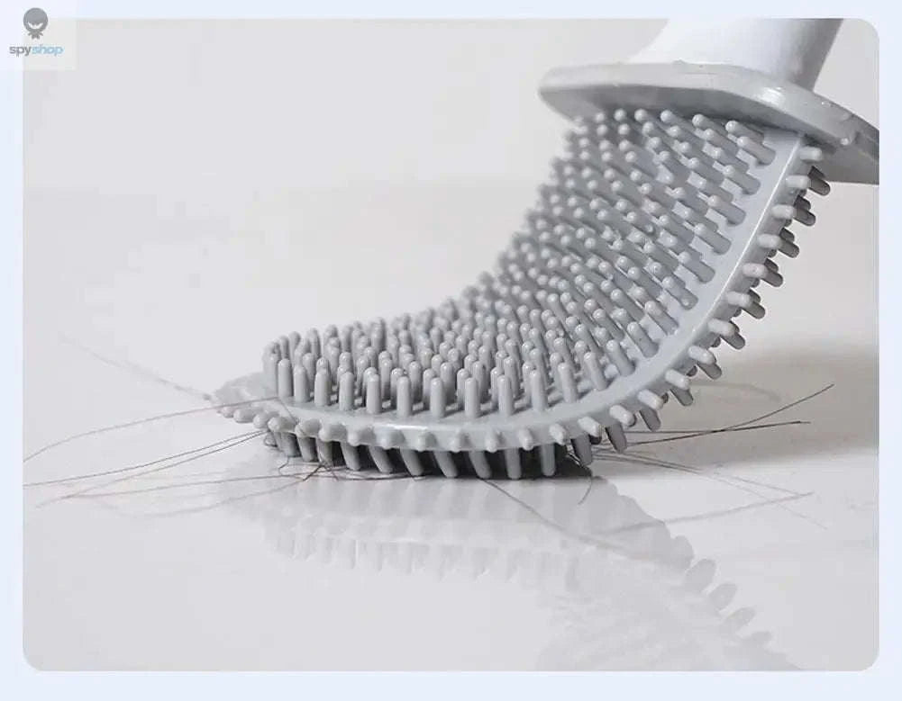 Hanging Silicone Toilet Brush Cleaner – Flexible, Hygienic Bathroom Cleaning Tool-2PCS-black