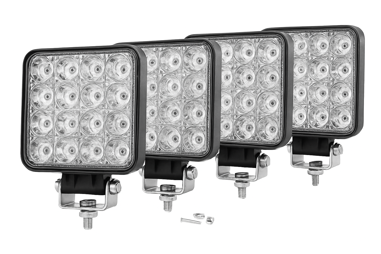 Barra de Luz LED HAOLIDE 48W Mini Luz de Trabalho LED para uso off-road Farol para Camioneta 4X4 Carro SUV ATV Faróis LED 12V 24V