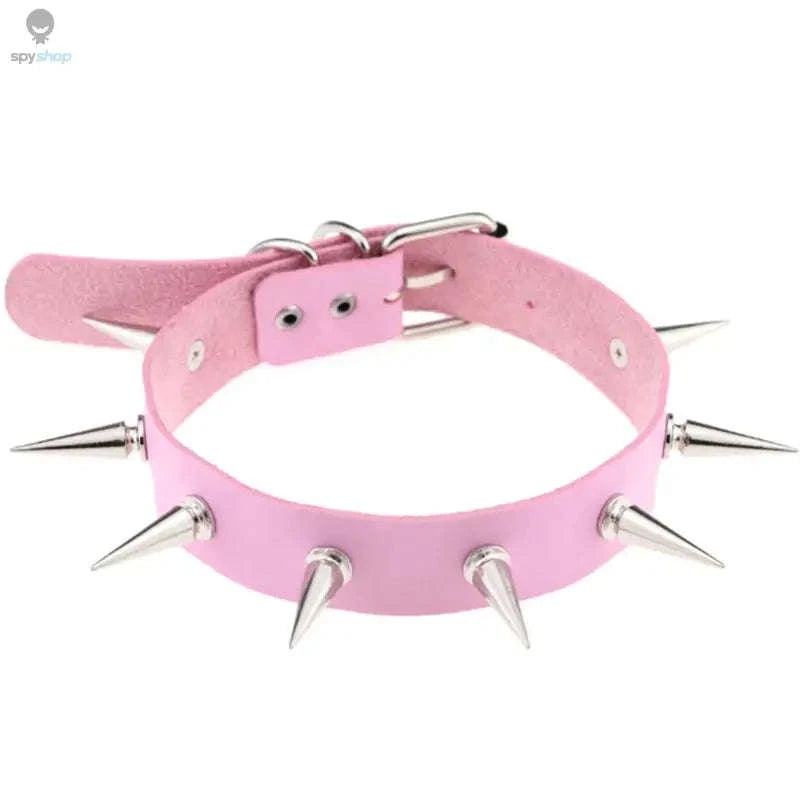 Harajuku Punk Rock Heart Spike Choker-W4704