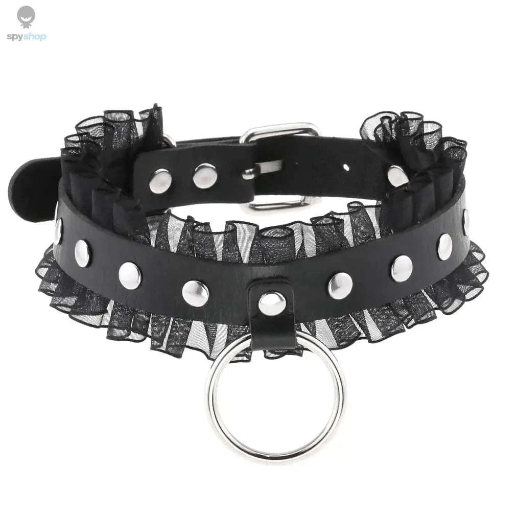 Harajuku Punk Rock Heart Spike Choker-W4704