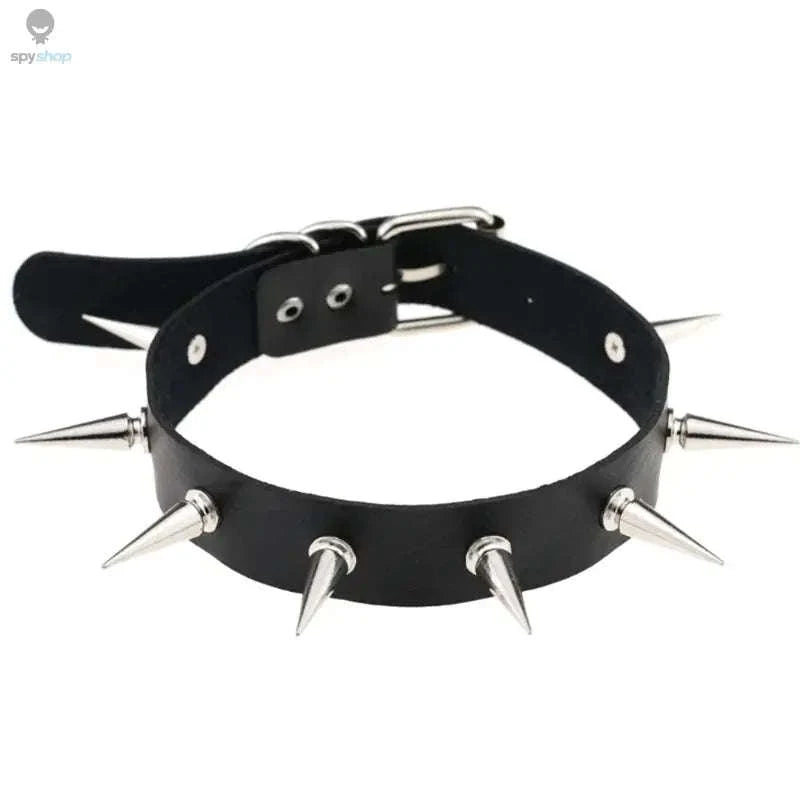 Harajuku Punk Rock Heart Spike Choker-W4704