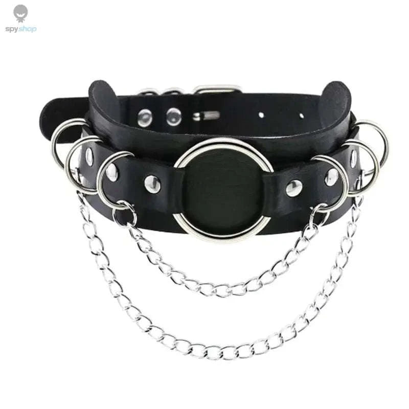 Harajuku Punk Rock Heart Spike Choker-W4704