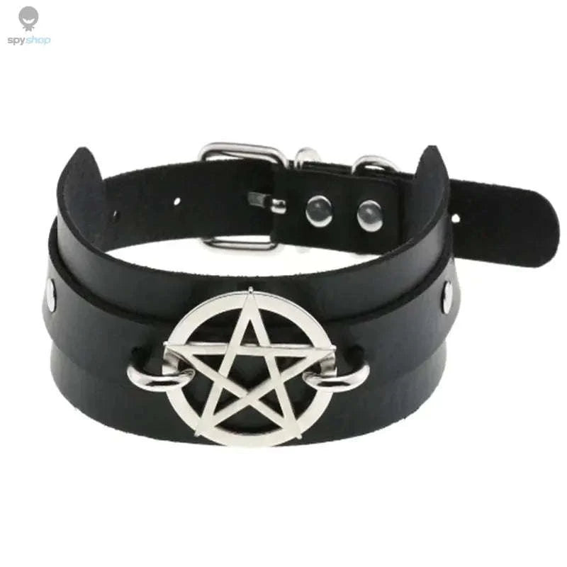 Harajuku Punk Rock Heart Spike Choker-W4704