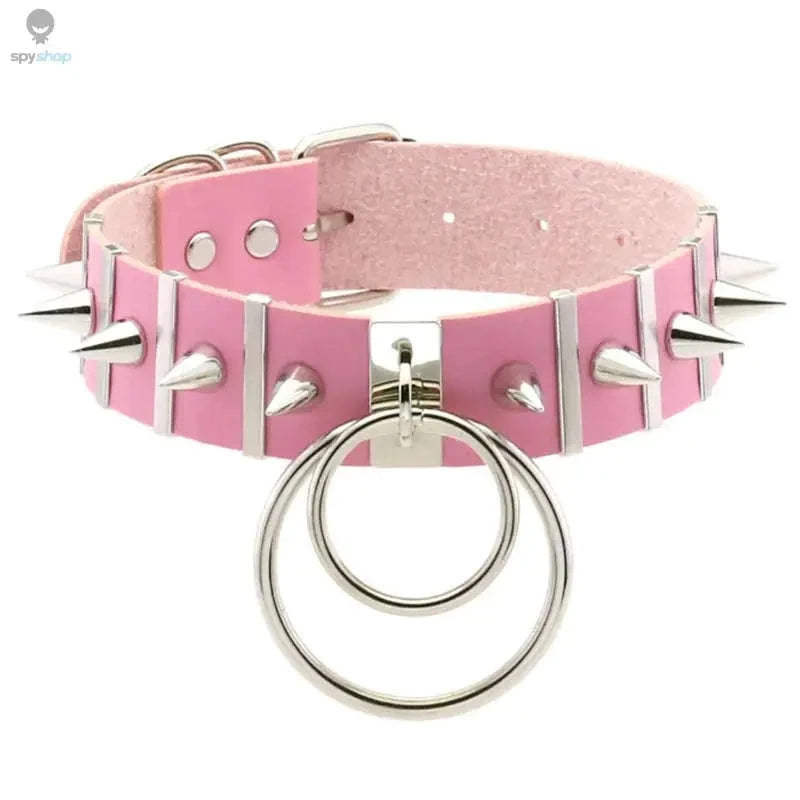 Harajuku Punk Rock Heart Spike Choker-W4704