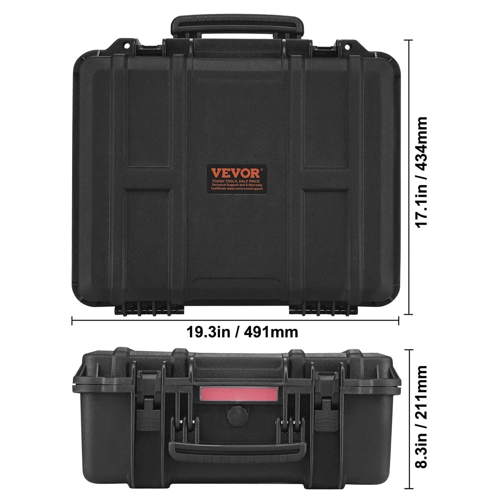 Hard Pistol Case with Pre-Cut Foam IP67 Waterproof TSA Lockable-19.3x17.1x8.3in Foam / United States