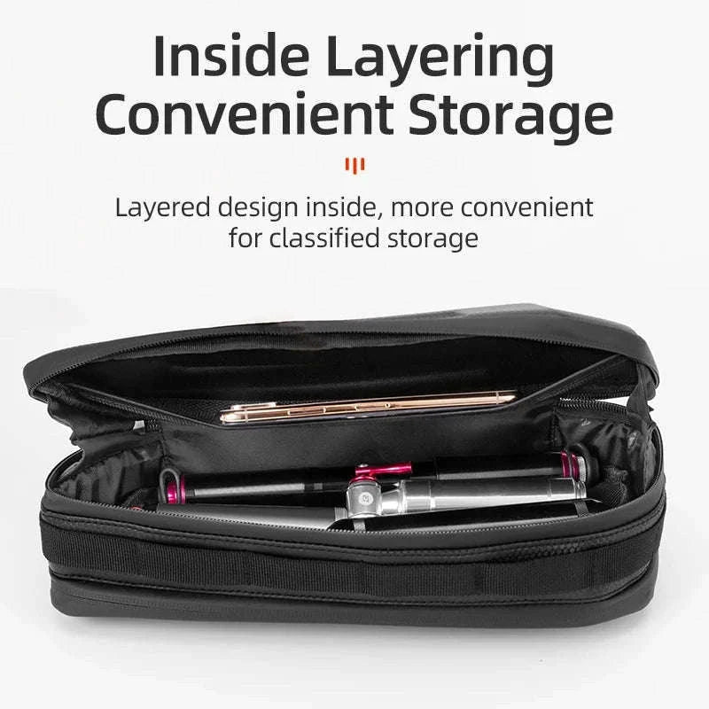 Hard Shell Bicycle Top Tube Bag 1.5L Waterproof-B67