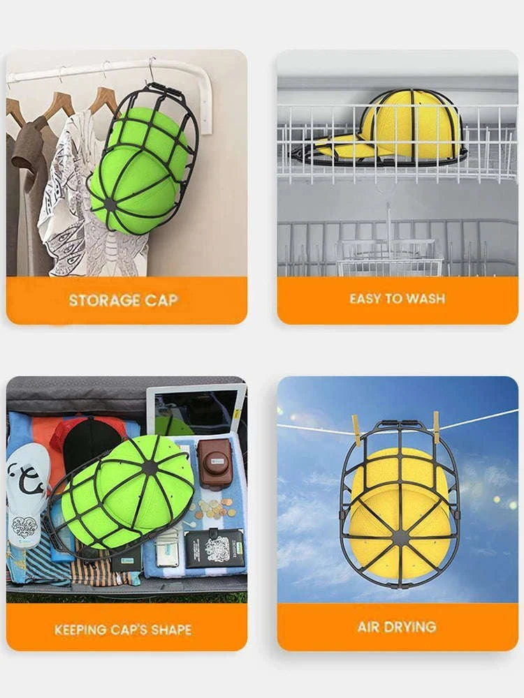 Hat Washing Frame for Shape-Safe Cleaning-2Pcs(W--B)