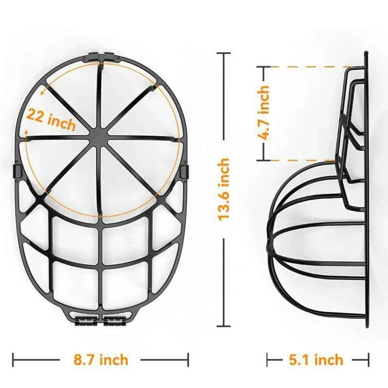 Hat Washing Frame for Shape-Safe Cleaning and Drying-2Pcs(W--B)
