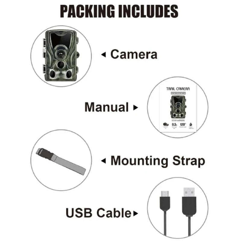 HC801A 20MP 1080P Trail Camera with Night Vision-Default Title