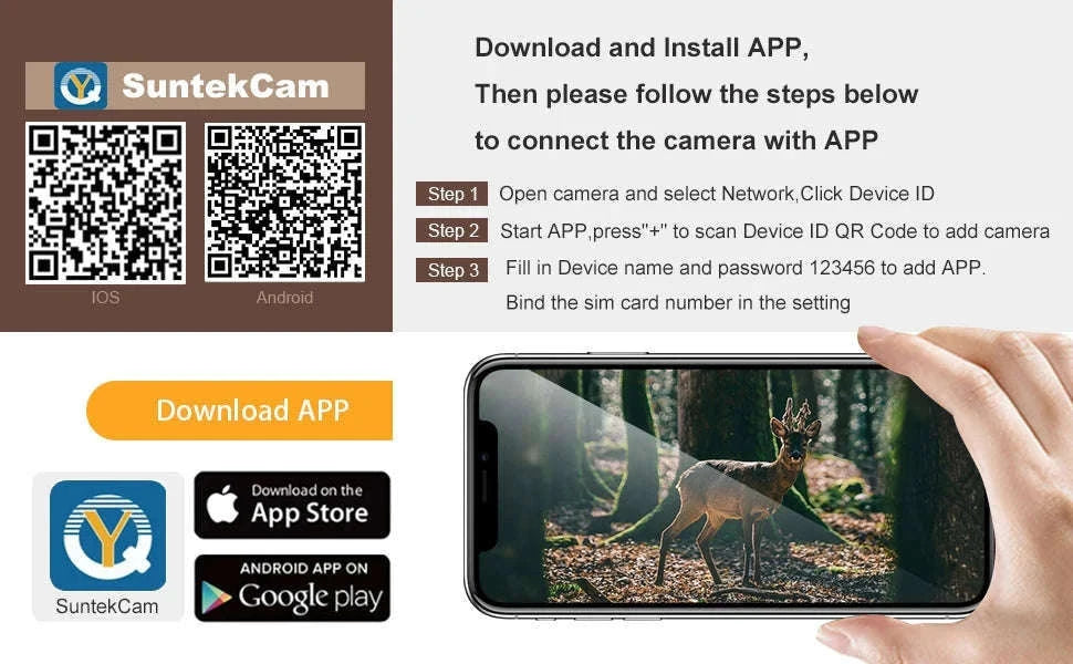 HC900PRO 4G Wireless Trail Camera with Live App and 30MP Night Vision-USA VERSION