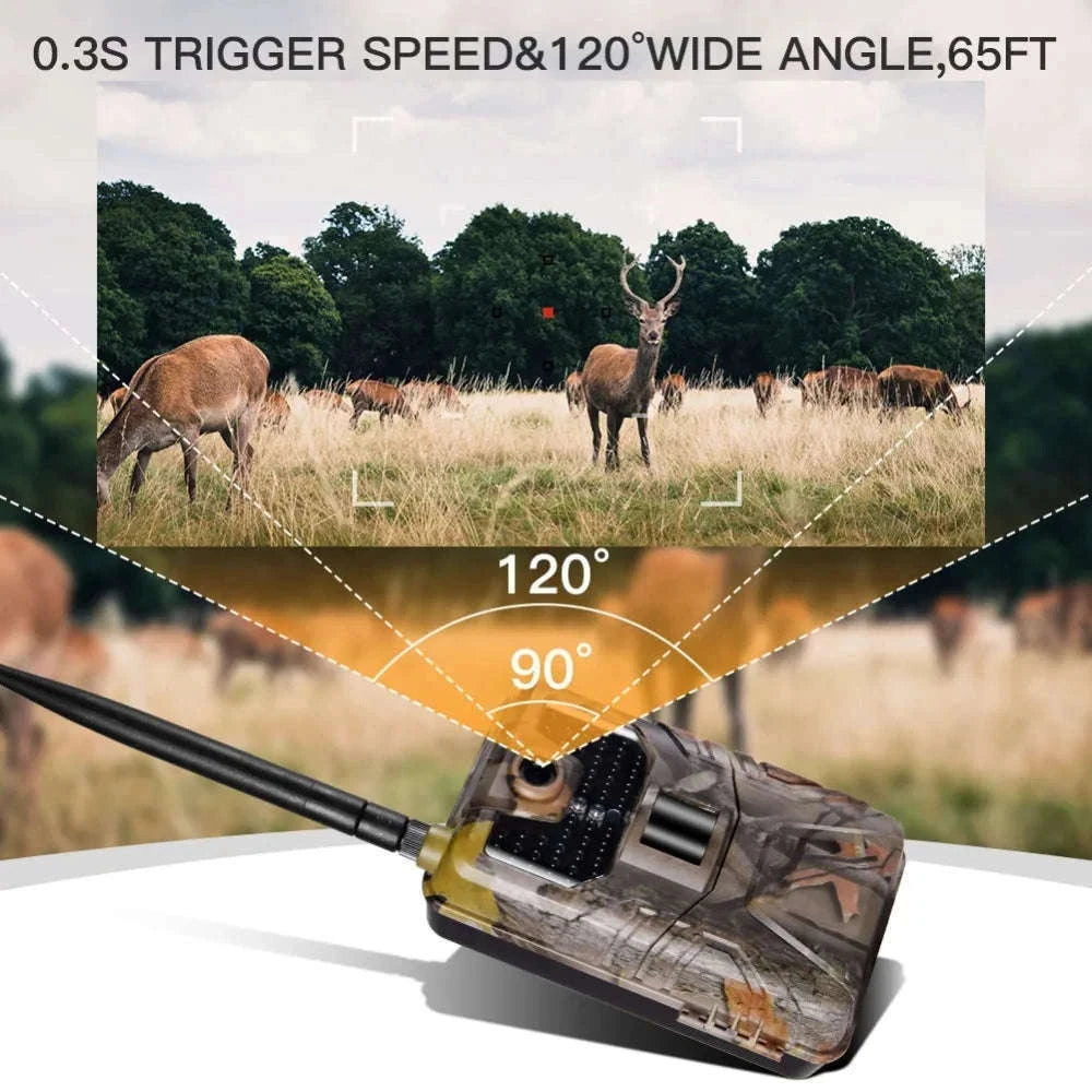 HC900PRO 4G Wireless Trail Camera with Live App and 30MP Night Vision-USA VERSION