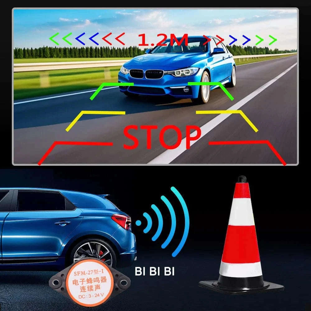 HD 1080P Car Rear View Camera with Sensor Set-Default Title