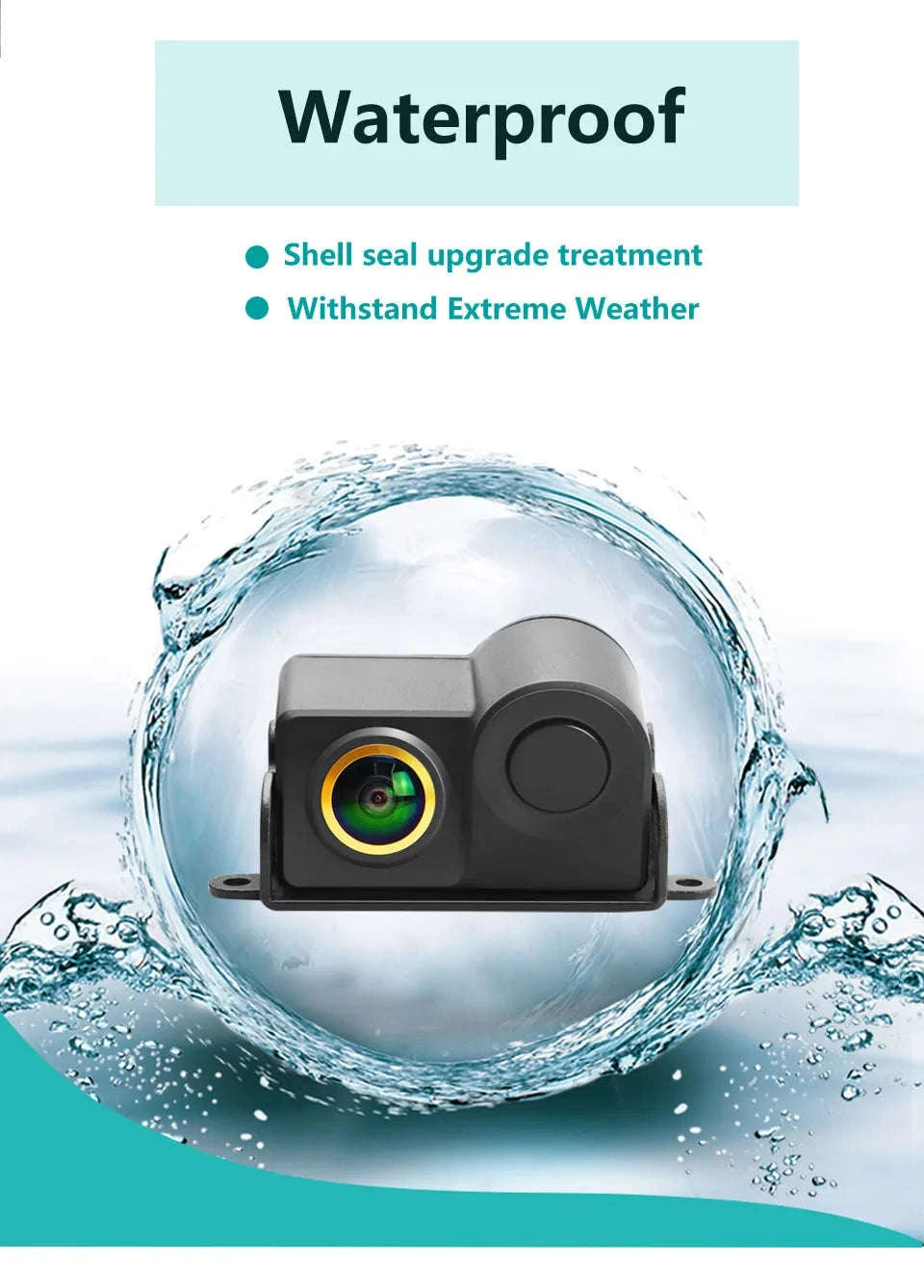 HD 1080P Car Rear View Camera with Sensor Set-Default Title