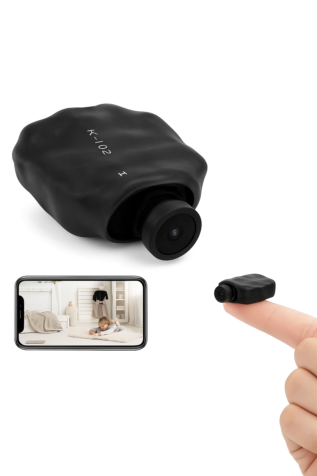 HD 1080P Mini DIY-kamera med bevægelsesdetektion og WiFi fjernvisning