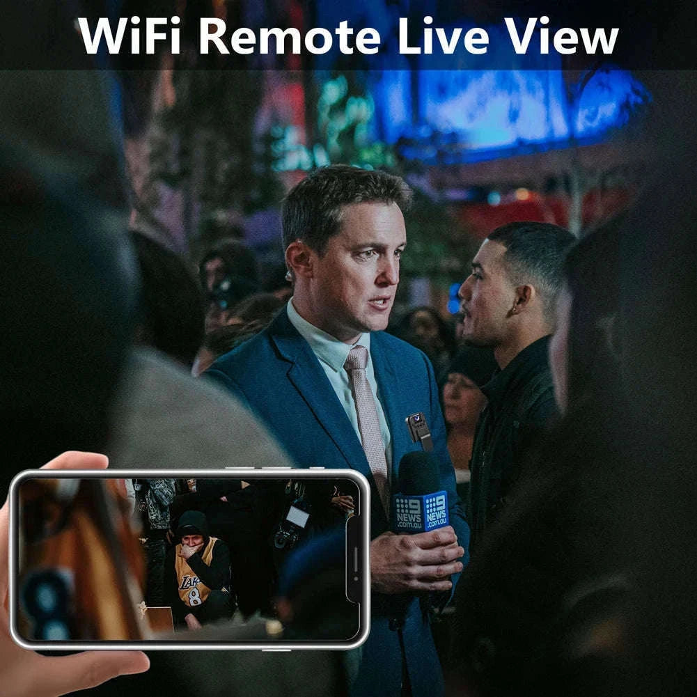 HD 1080P Mini Camera with Night Vision and Back Clip-without WiFi / United States