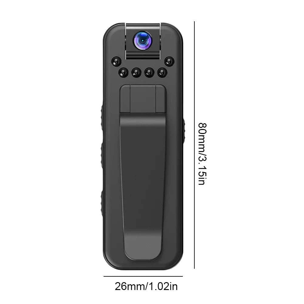 HD 1080P Mini Camera with Night Vision and Back Clip-without WiFi / United States