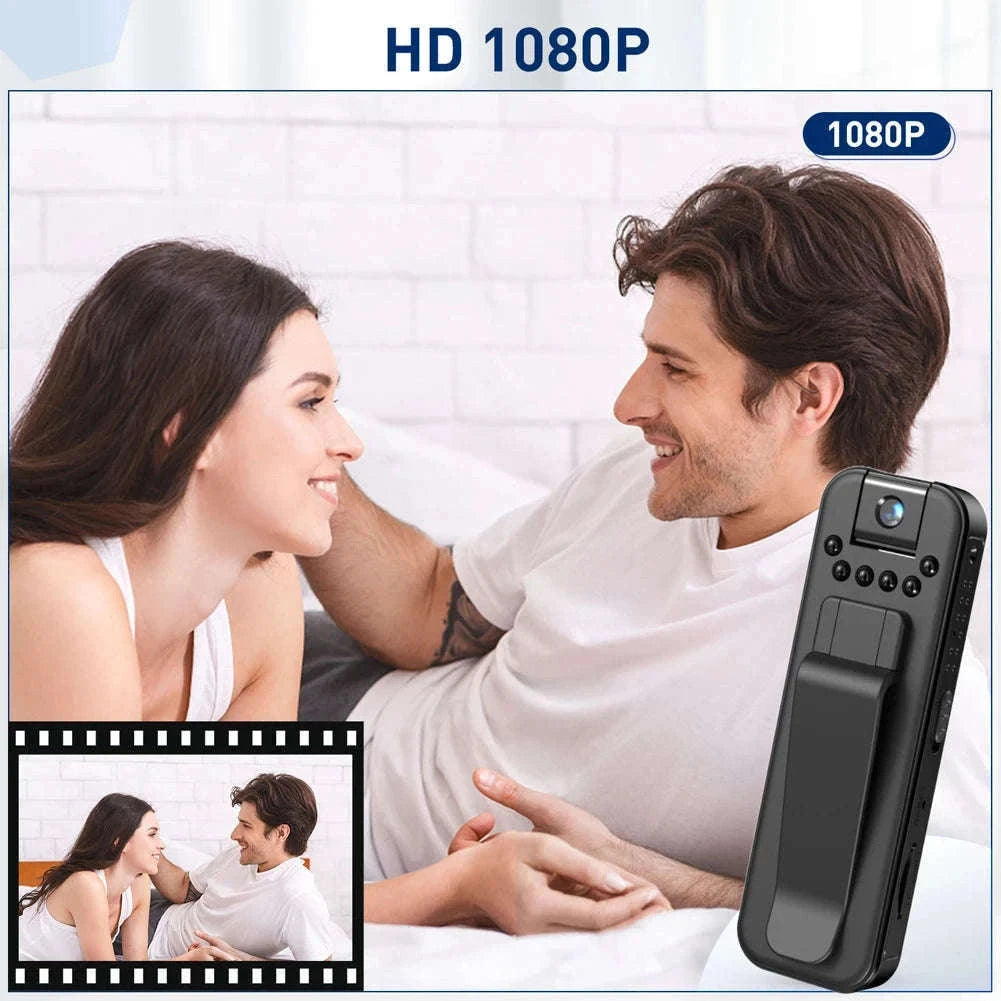 HD 1080P Mini Camera with Night Vision and Back Clip-without WiFi / United States