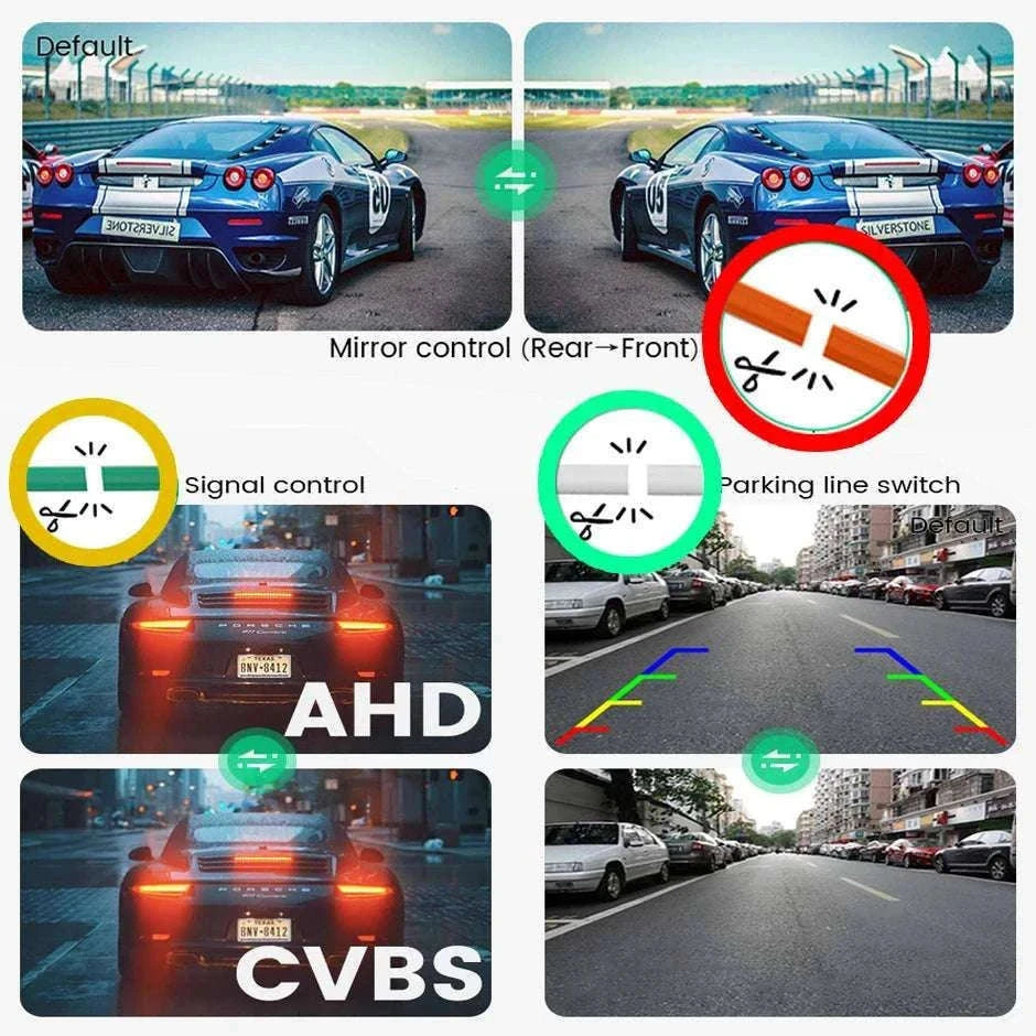 HD 1080P Rear View Backup Camera with 170° Wide Angle Night Vision-AHD1080P