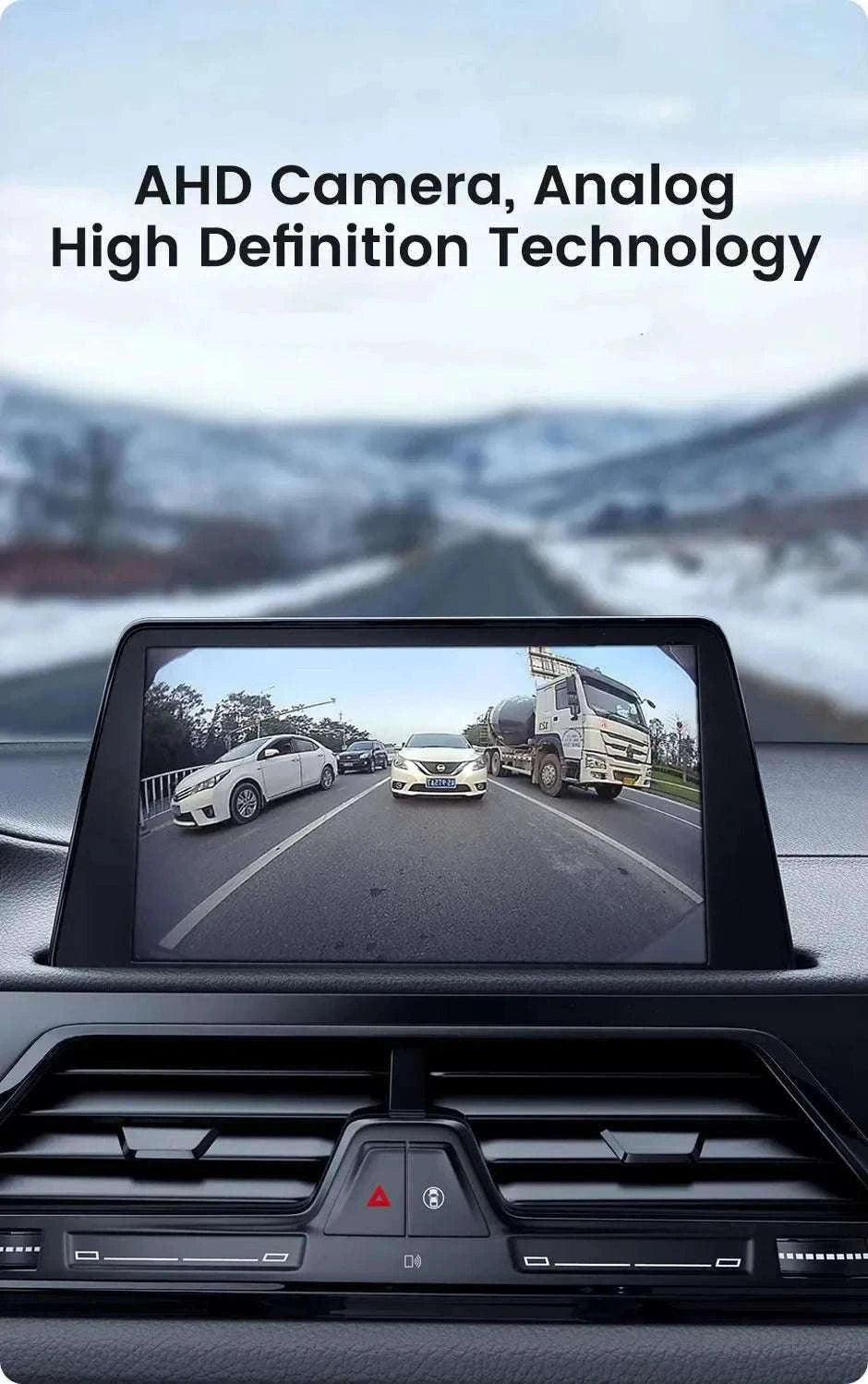 HD 1080P Rear View Backup Camera with 170° Wide Angle Night Vision-AHD1080P