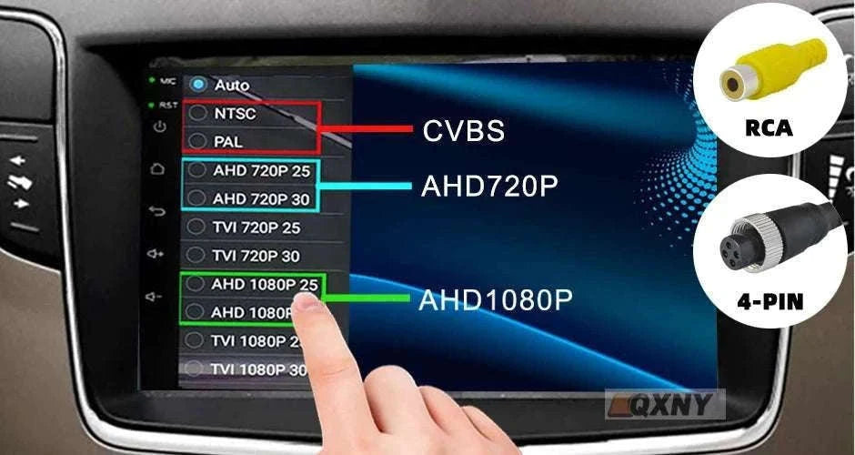 HD 1080P Rear View Backup Camera with 170° Wide Angle Night Vision-AHD1080P