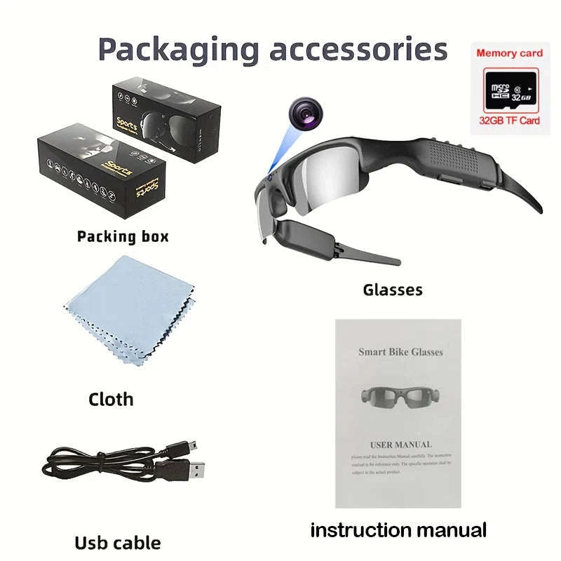 HD 1080P WiFi Camera Sunglasses-L71-WIFI-1080P-32G