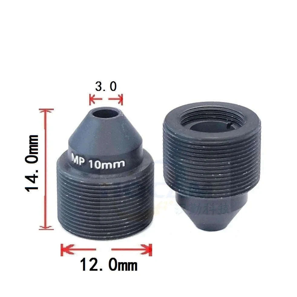 HD 3MP 10mm Pinhole Lens with M12 Mount and IR Filter-Ivory