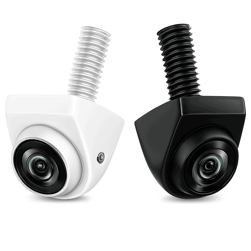 HD Car Rear View Camera with 170° Fisheye Lens-E-AHD 1080P-Black
