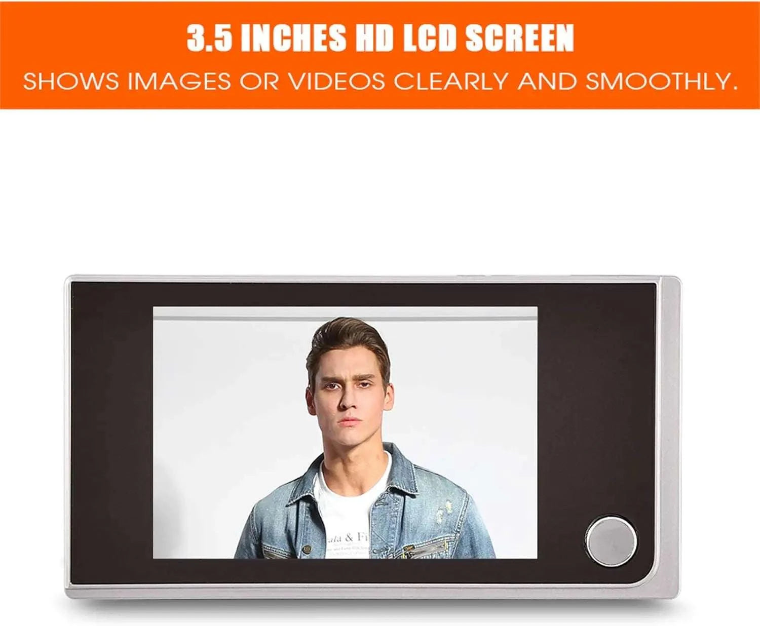 HD Digital Peephole Viewer with 3.5" Screen & Wide Angle Camera-United States